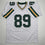 Autographed/Signed Dave Robinson HOF 13 Green Bay White Football Jersey JSA COA