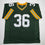 Autographed/Signed Leroy Butler Green Bay Green Football Jersey Beckett BAS COA