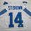 Autographed/Signed Amon-Ra St. Brown Detroit White Football Jersey Beckett BAS COA