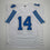 Autographed/Signed Amon-Ra St. Brown Detroit White Football Jersey Beckett BAS COA