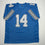 Autographed/Signed Amon-Ra St. Brown Detroit Current Blue Football Jersey Beckett BAS COA