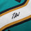 Autographed/Signed Travis Hunter Jacksonville Teal Retro Football Jersey Beckett BAS COA