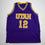 Autographed/Signed John Stockton Utah Purple Basketball Jersey Beckett BAS COA