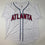 Autographed/Signed Hank Henry Aaron Atlanta White Baseball Jersey JSA COA/LOA