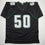 Autographed/Signed Jaelan Phillips Philadelphia Black Football Jersey PSA/DNA COA