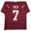 Autographed/Signed Michael Mike Vick Virginia Tech Maroon College Football Jersey Beckett BAS COA