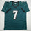 Autographed/Signed Michael Mike Vick Philadelphia Green Football Jersey Beckett BAS COA
