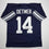 Autographed/Signed Ty Detmer Heisman 90 Brigham Young BYU Blue College Football Jersey JSA COA