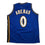 Autographed/Signed Gilbert Arenas Washington Blue Basketball Jersey Beckett BAS COA
