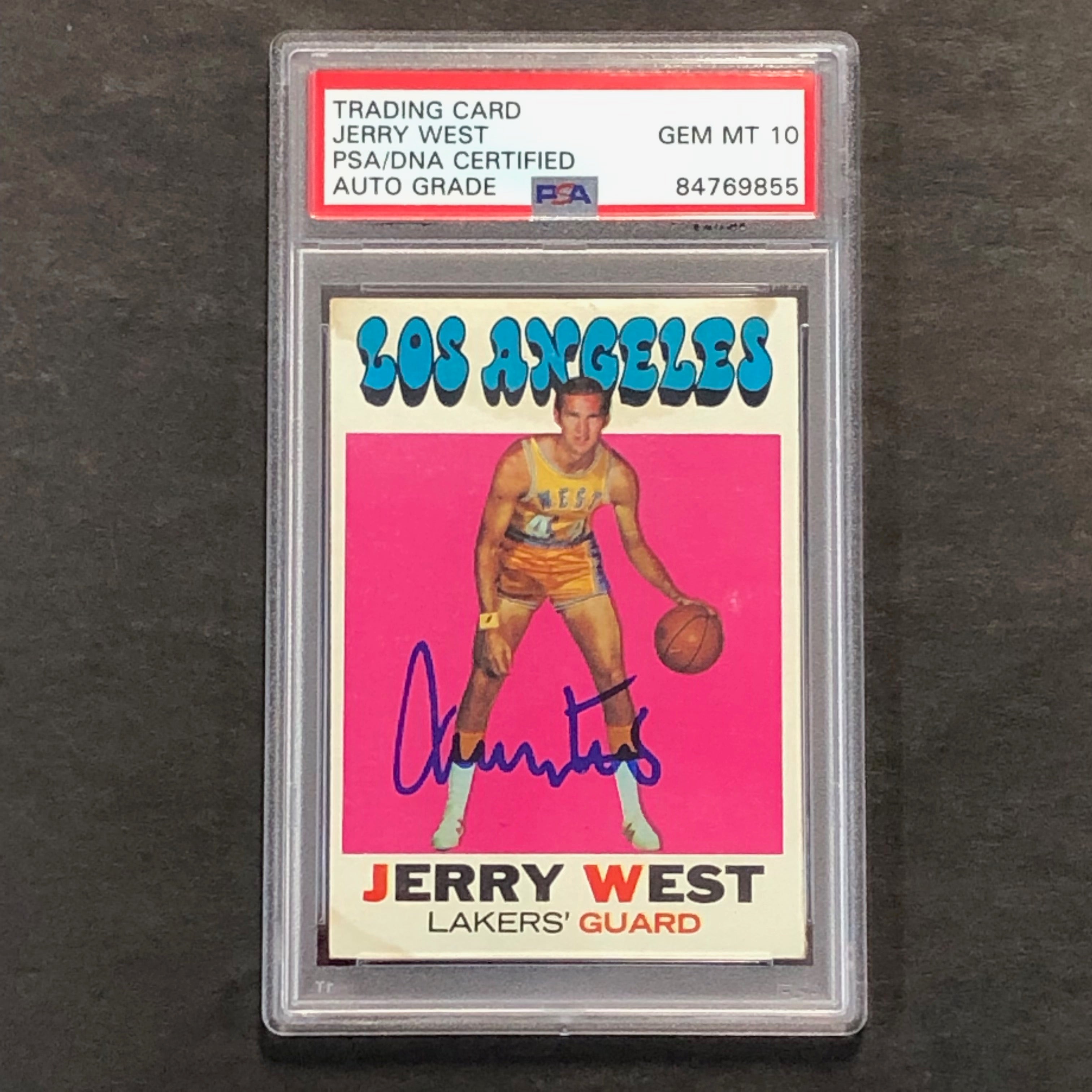 1971-72 Topps #50 Jerry West Signed Card Auto Grade 10 PSA Slabbed Lakers - Sports Collectibles, Sports Memorabilia, Sports Fan Shop, Sports Gifts