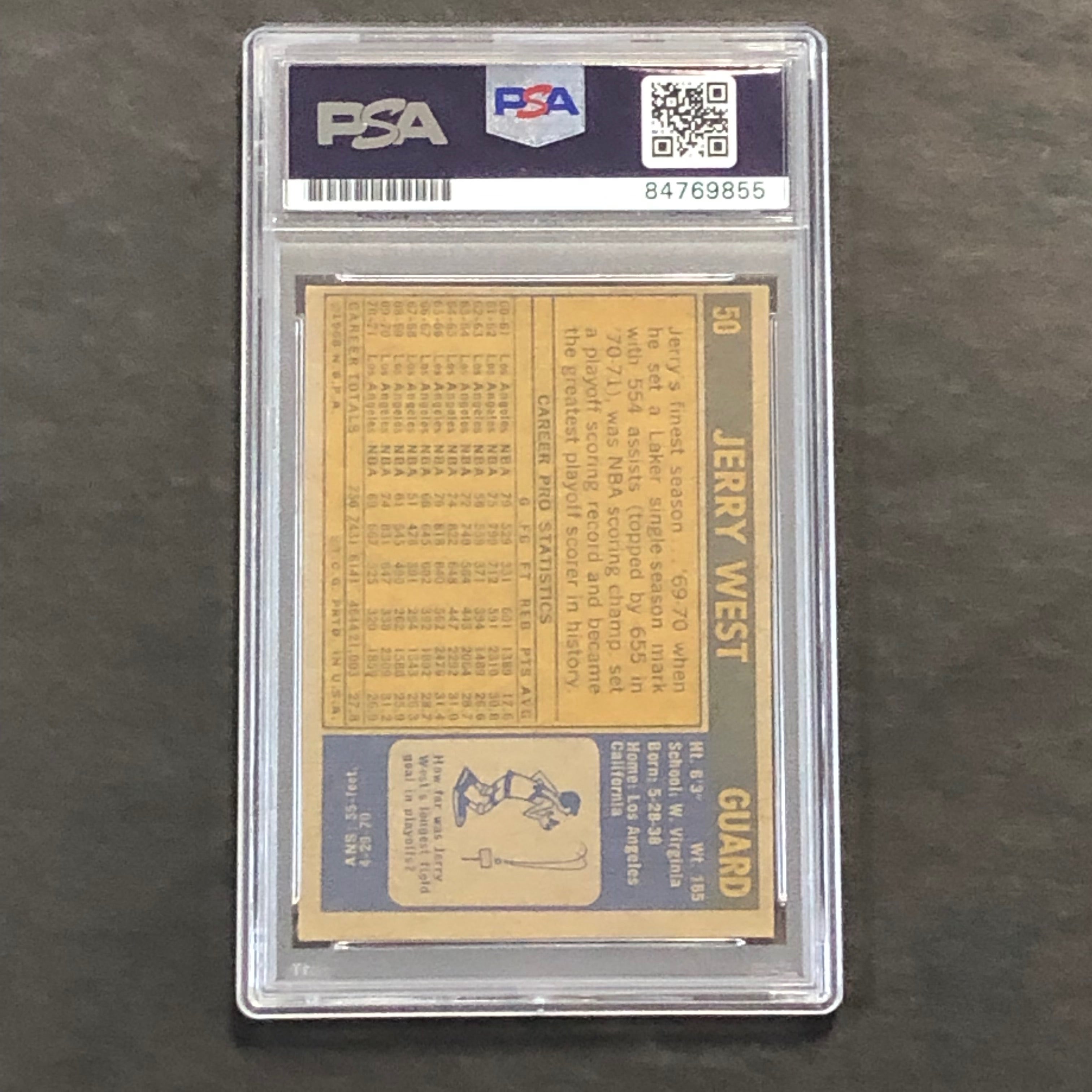 1971-72 Topps #50 Jerry West Signed Card Auto Grade 10 PSA Slabbed Lakers - Sports Collectibles, Sports Memorabilia, Sports Fan Shop, Sports Gifts