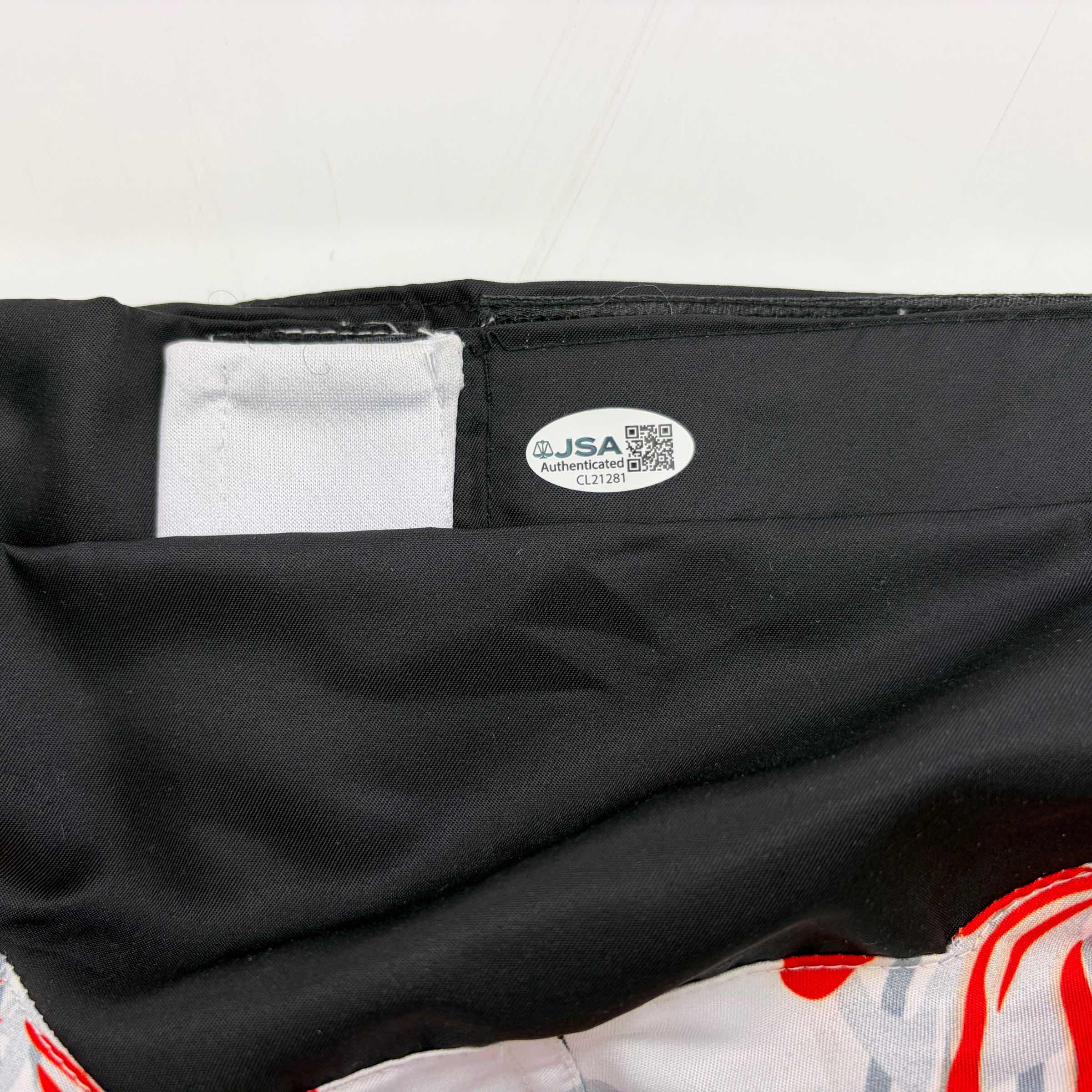 Autographed/Signed Max Holloway UFC MMA Trunks Shorts Ultimate Fighting JSA COA