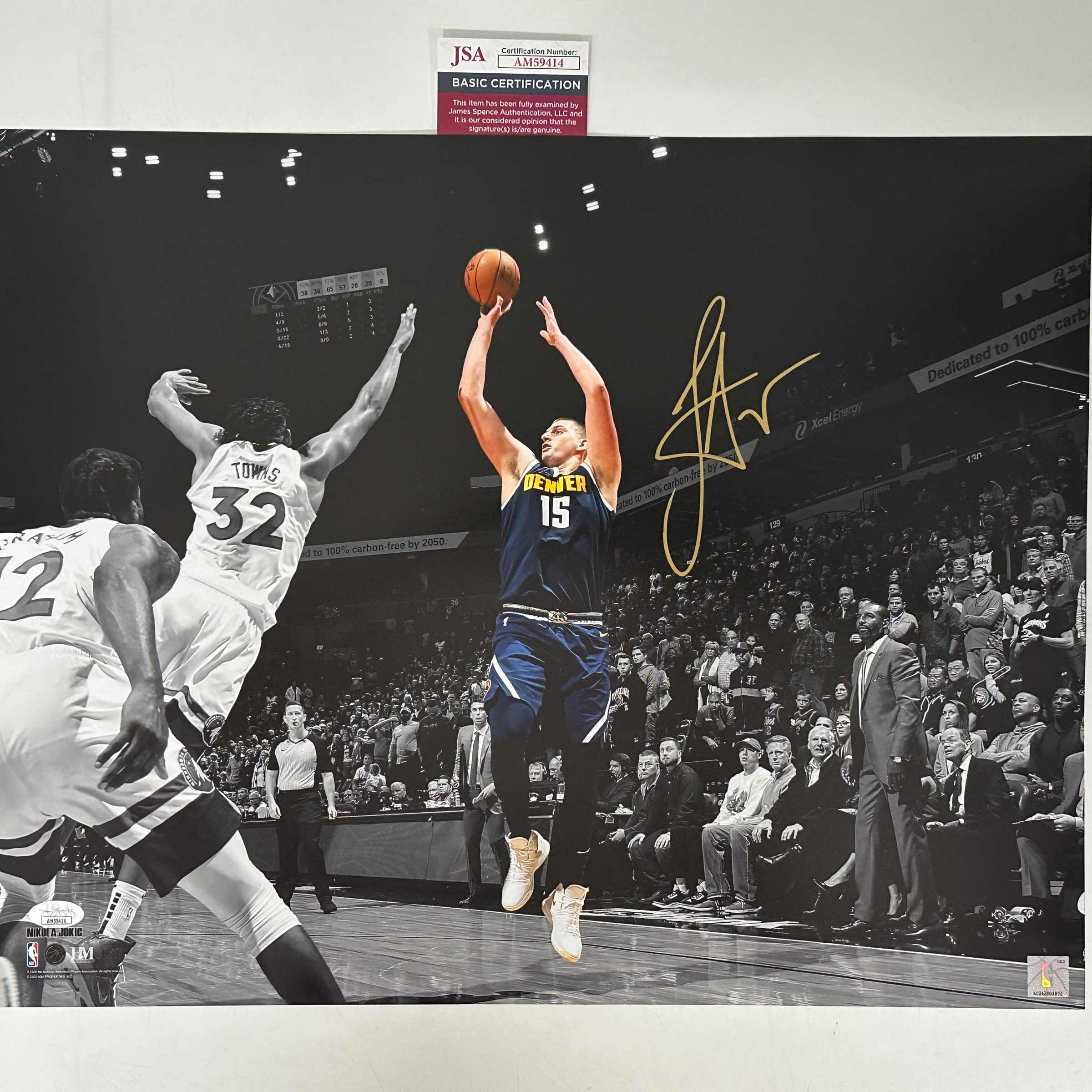 Autographed/Signed Nikola Jokic Denver Nuggets 16x20 Basketball Photo JSA COA #4 - Sports Gifts, Sports Memorabilia, Sports Collectibles, Fan Shop