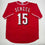 Autographed/Signed Nick Senzel Cincinnati Red Baseball Jersey JSA COA