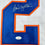 Autographed/Signed Bob Nystrom New York White Hockey Jersey JSA COA