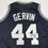 Autographed/Signed George Gervin San Antonio Black Basketball Jersey Beckett BAS COA
