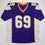 Autographed/Signed Jared Allen Minnesota Purple Football Jersey Beckett BAS COA