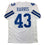 Autographed/Signed Cliff Harris Dallas White Football Jersey Beckett BAS COA