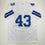 Autographed/Signed Cliff Harris Dallas White Football Jersey Beckett BAS COA