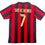 Autographed/Signed Andriy Shevchenko AC Milan Red/Black Soccer Futbol Jersey Beckett BAS COA