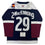 Autographed/Signed Nathan MacKinnon Colorado Avalanche Authentic Blue Hockey Jersey Fanatics COA