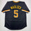 Autographed/Signed Bill Madlock Pittsburgh Black Baseball Jersey JSA COA