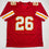 Autographed/Signed Damien Williams Kansas City Red Football Jersey JSA COA