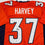 Autographed/Signed R.J RJ Harvey Denver Orange Football Jersey JSA COA