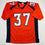 Autographed/Signed R.J RJ Harvey Denver Orange Football Jersey JSA COA