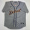 Autographed/Signed Kirk Gibson Detroit Tigers Grey Baseball Jersey Beckett BAS COA