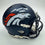 Autographed/Signed Bo Nix Denver Broncos Football Mini Helmet Fanatics COA