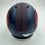 Autographed/Signed Bo Nix Denver Broncos Football Mini Helmet Fanatics COA