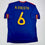 Autographed/Signed Andres Iniesta Spain Blue World Cup Soccer Futbol Jersey Beckett BAS COA