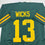 Autographed/Signed Dontayvion Wicks Green Bay Color Rush Football Jersey JSA COA