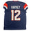 Autographed/Signed R.J RJ Harvey Denver Blue Football Jersey JSA COA