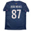 Autographed/Signed Joao Neves PSG Paris Saint Germain Blue Soccer Futbol Jersey Beckett BAS COA