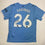 Autographed/Signed Savinho Manchester City Blue Soccer Futbol Jersey Beckett BAS COA