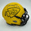 Autographed/Signed Trent McDuffie Kansas City Chiefs Yellow Rave Mini Football Helmet Beckett BAS COA