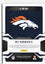 2025 Panini Certified RJ Harvey #FBCRHY Freshman Fabric Patch Auto /499 Denver Broncos RC Rookie Football Card
