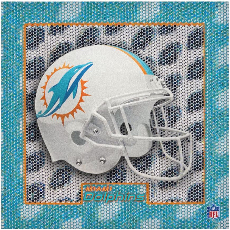 Miami Dolphins 5D Holographic Coaster Set - 757 Sports Collectibles