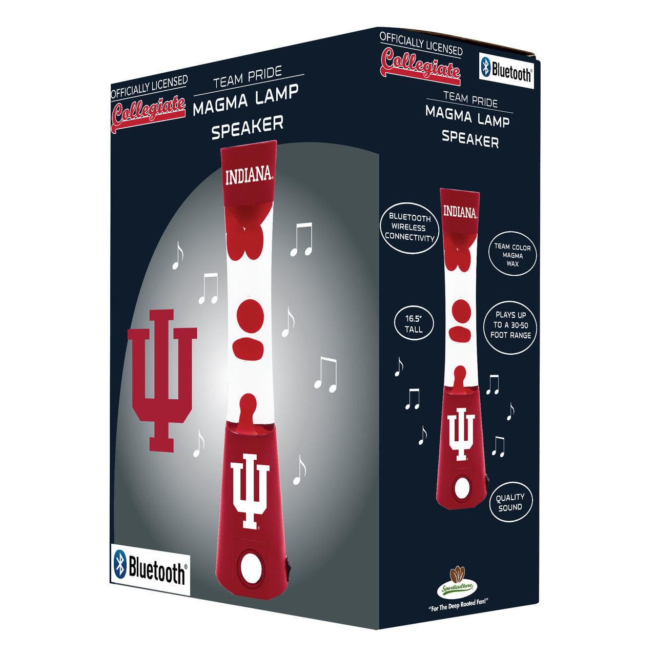 Indiana Hoosiers Magma Lamp - Bluetooth Speaker Special Order - Sports Collectibles, Sports Memorabilia, Sports Fan Shop, Sports Gifts