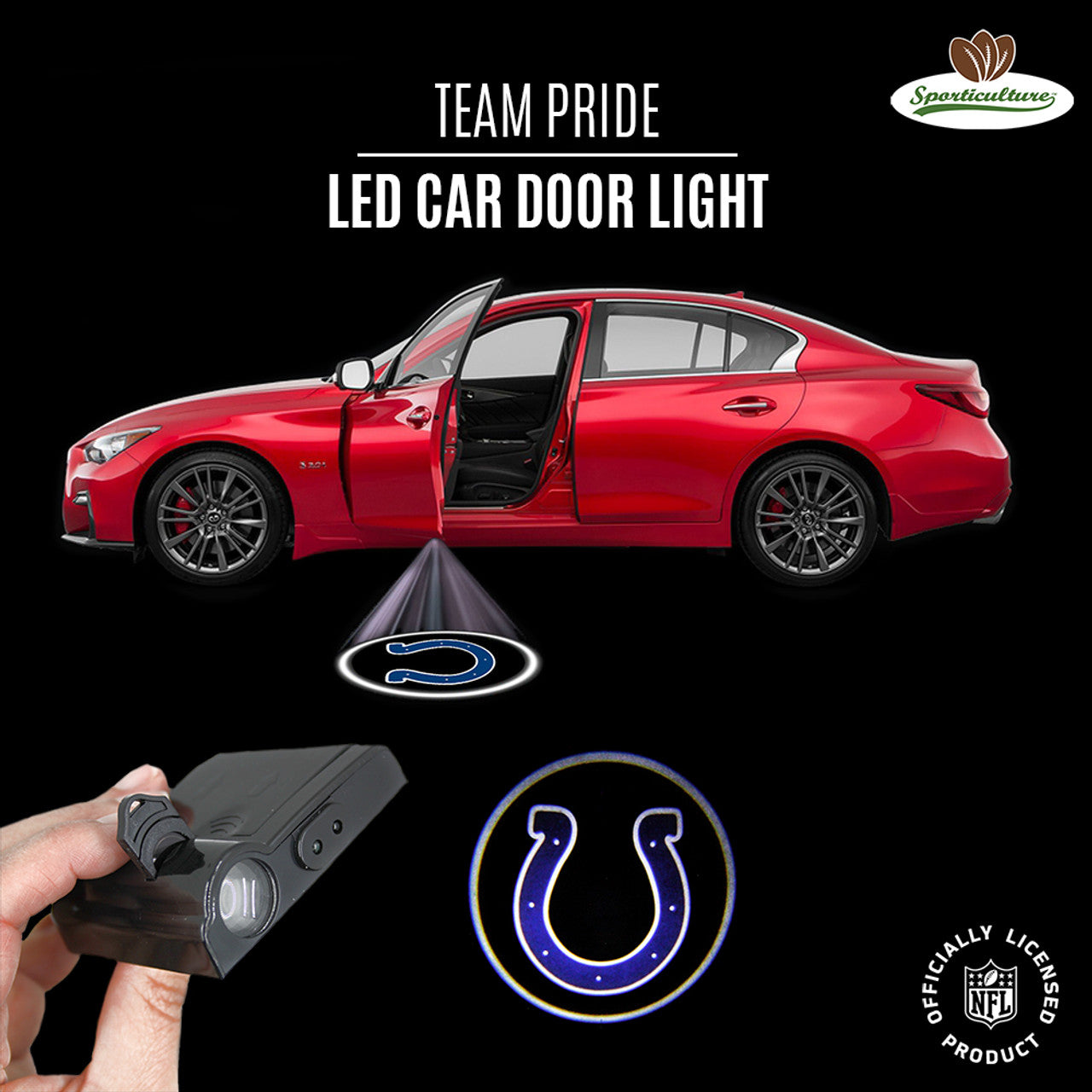 Indianapolis Colts Car Door Light LED - Sports Collectibles, Sports Memorabilia, Sports Fan Shop, Sports Gifts