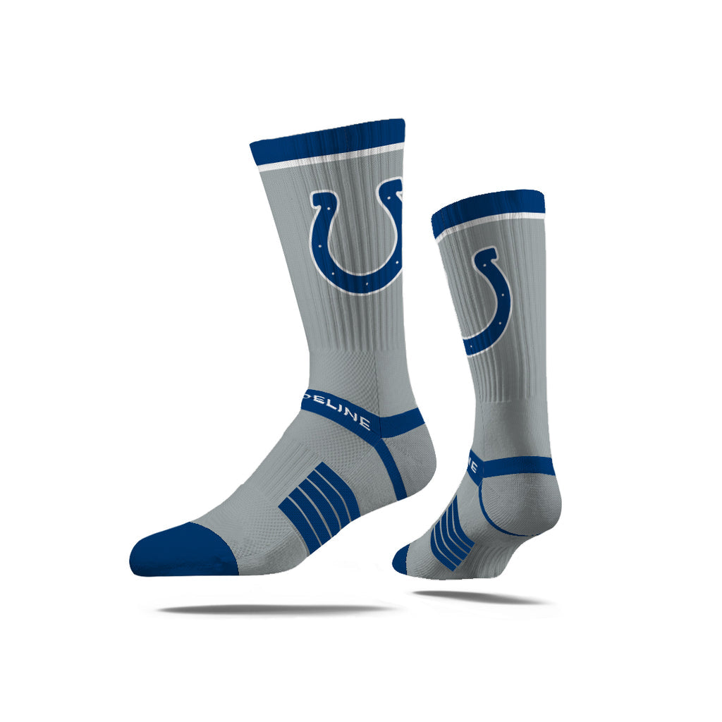 Indianapolis Colts | Premium Knit Crew | Fan Logo | Grey - Sports Gifts, Sports Memorabilia, Sports Collectibles, Fan Shop