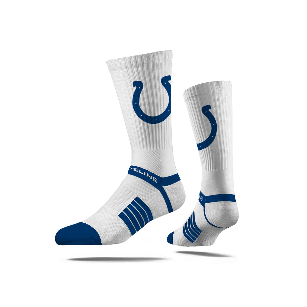 Indianapolis Colts | Premium Knit Crew | Primary Logo White - Sports Gifts, Sports Memorabilia, Sports Collectibles, Fan Shop