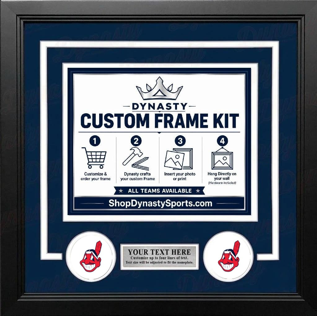 MLB Baseball Photo Picture Frame Kit - Oakland Athletics (Yellow Matting, Green Trim)