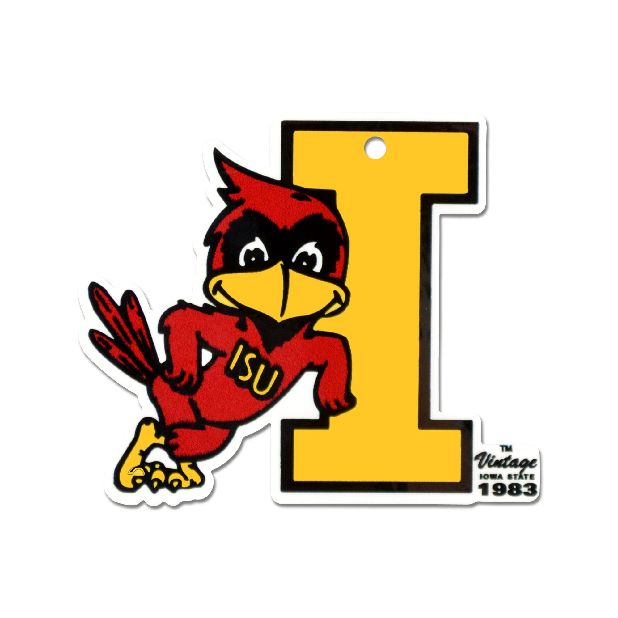 Iowa State Cyclones - 1983 Vintage Steel Super Magnet