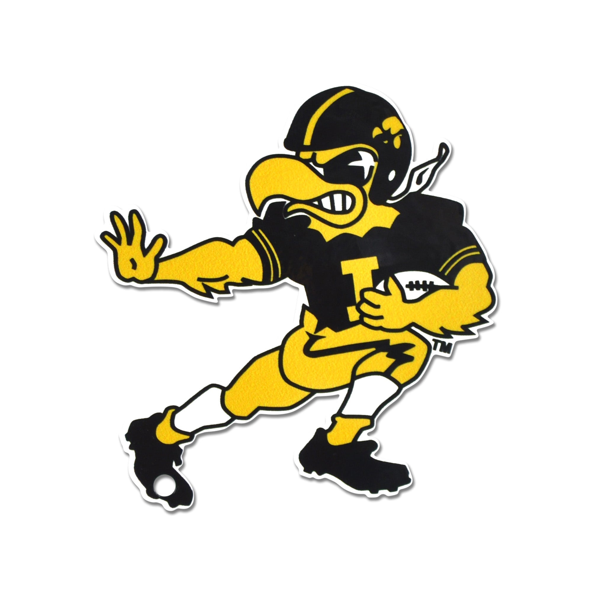 Iowa Hawkeyes - Stiff Arm Herky Steel Super Magnet