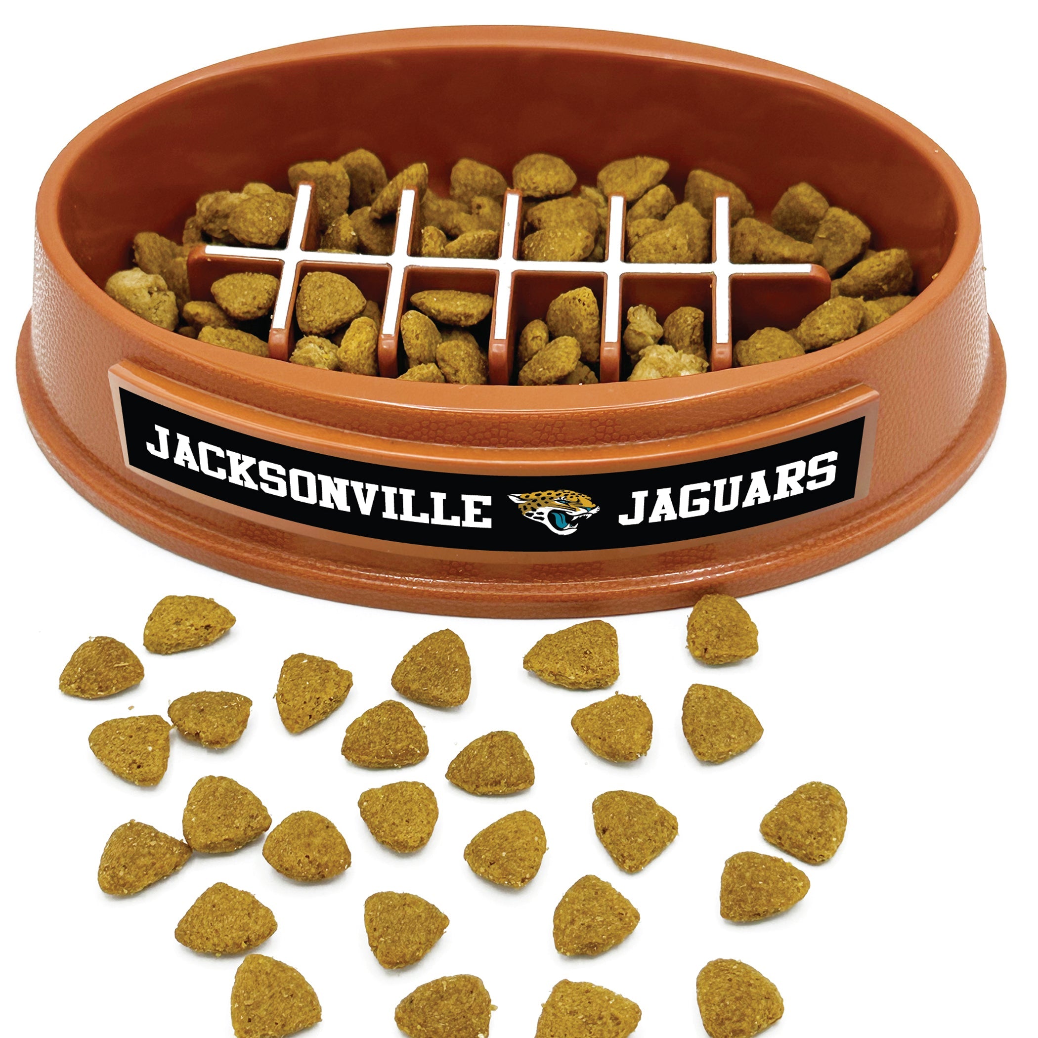 Jacksonville Jaguars Football Slow Feeder Bowl