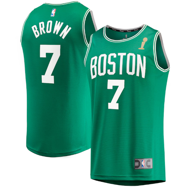 Jaylen Brown Boston Celtics Youth 2024 NBA Finals Champions Fast Break Replica Player Jersey - Sports Collectibles, Sports Memorabilia, Sports Fan Shop, Sports Gifts