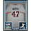 Framed Autographed/Signed Jack Morris 35x39 Detroit Grey Baseball Jersey JSA COA